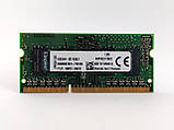 Оперативна пам'ять для ноутбука SODIMM Kingston DDR3L 2Gb 1600MHz PC3L-12800S (KVR16LS11S6/2) Б/В, фото 7