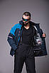 Гірськолижна чоловіча куртка синя оптом та в роздріб., фото 6
