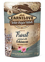 Carnilove CAT Trout & Echinacea Корм с карпом и эхинацеей для кошек 85г