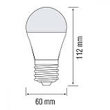 Лампочка світлодіодна з датчиком руху Е27 10W 6400К (холодного білого). Horoz Electric "FORCE", фото 3