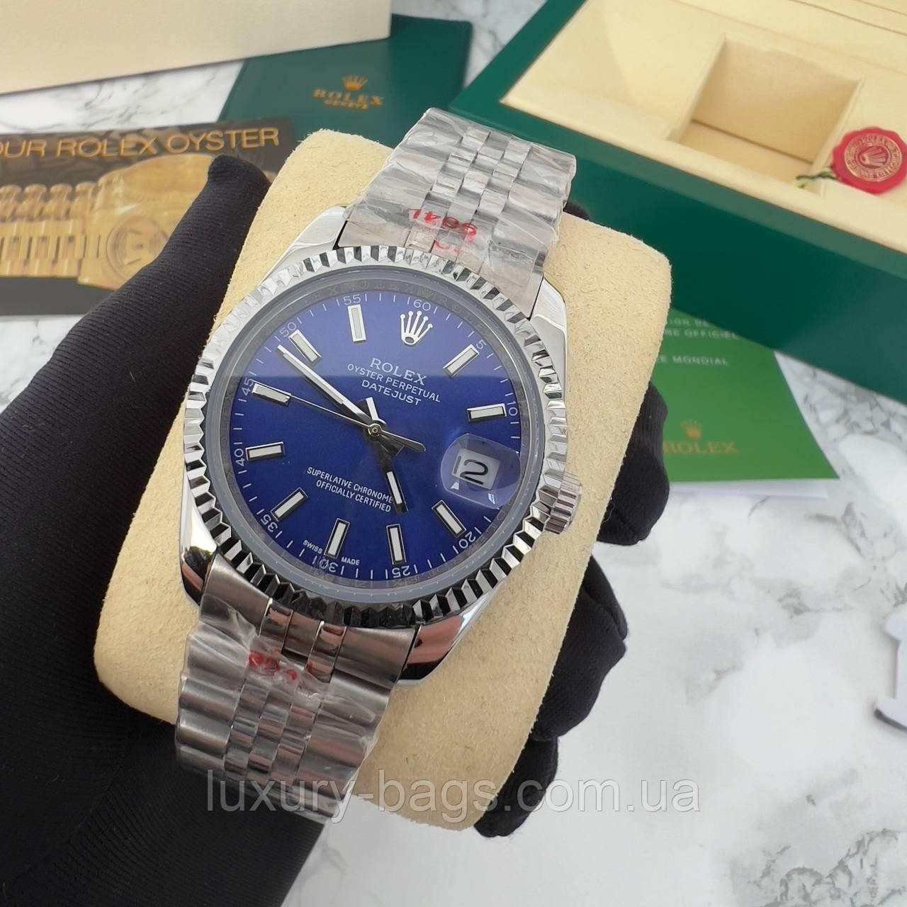 Годинник Ролекс Rolex DateJust 36 Silver-Blue