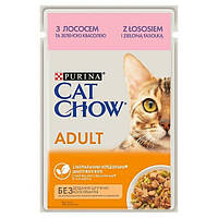 PURINA Cat Chow Adult Salmon and Green Peas - влажный корм для кошек 85г
