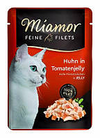 Miamor Feine Filets - влажный корм для кошек с курицей и помидорами - пакетик 100 г