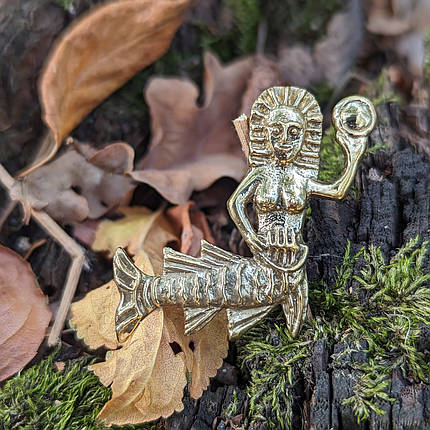 Русалка брошь бейдж, фото 3