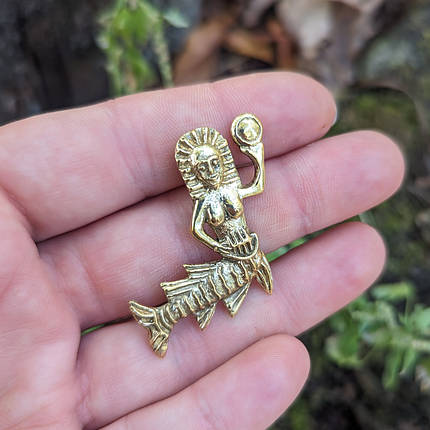 Русалка брошь бейдж, фото 1