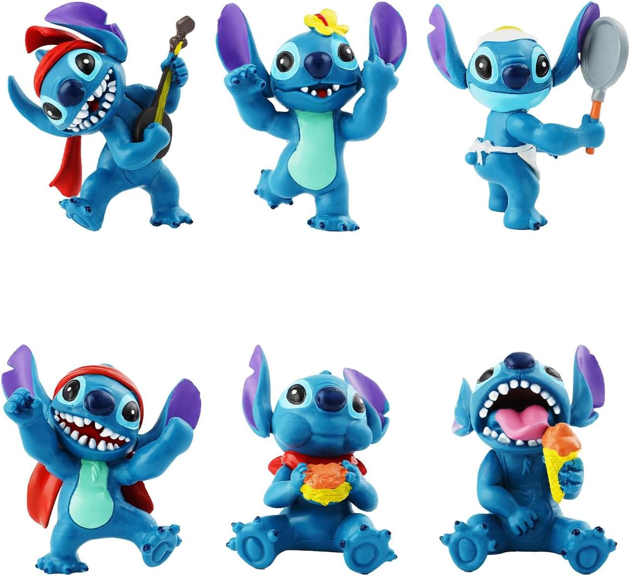 Іграшки фігурки Ліло та Стіч Lilo and Stitch набір 6 шт.