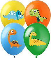 Латексные шары SHOW Динозавры на ассорти 12" 30см, 10 шт