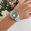 Годинник жіночий Rolex 36 mm Datejust Diamond Floral Silver-Green, фото 6