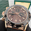 Часы Rolex Daytona Silicone Black-Cuprum Rubber, фото 5