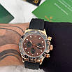 Часы Rolex Daytona Silicone Black-Cuprum Rubber, фото 7