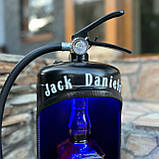 Вогнегасник бар з підсвіткою під пляшку, чорний, оригінальний подарунок чоловікові, поліцейському, подарунок пожежнику, фото 6