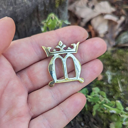 М в Короне брошь бейдж, фото 2