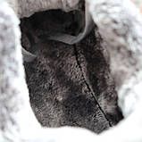 Кросівки зимові Nike Suede Winter Grey чоловічі сірі з хутром найк замшеві повсякденні зима, фото 4