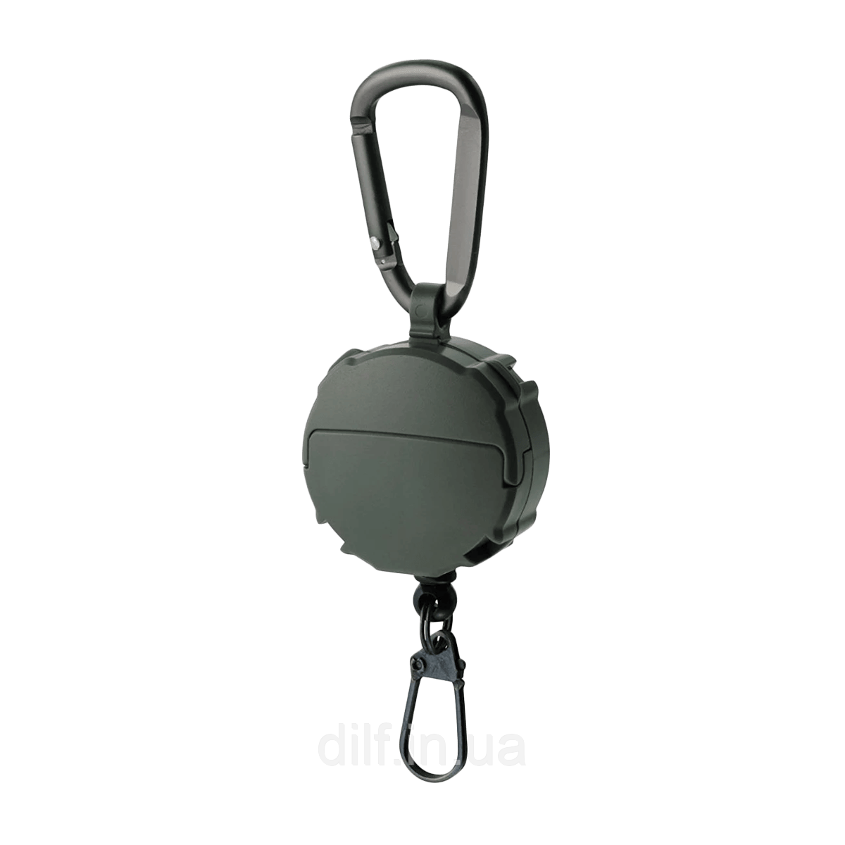 Ретрівер Daiichiseiko Carabiner Reel+Microcase Foliage Green, фото 1