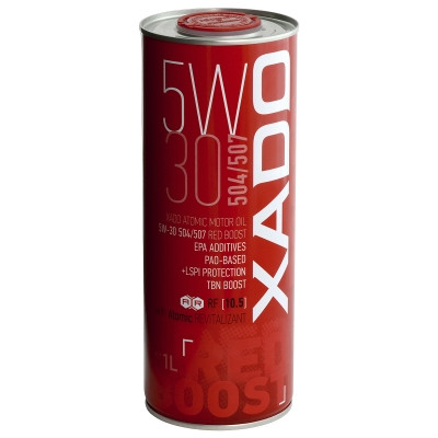 Моторна олива XADO Atomic Oil 5W-30 504/507 RED BOOST синтетична, 1л, ХА 26196