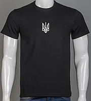 Футболка патріотична Тризуб чорна р. M. L. 2XL.