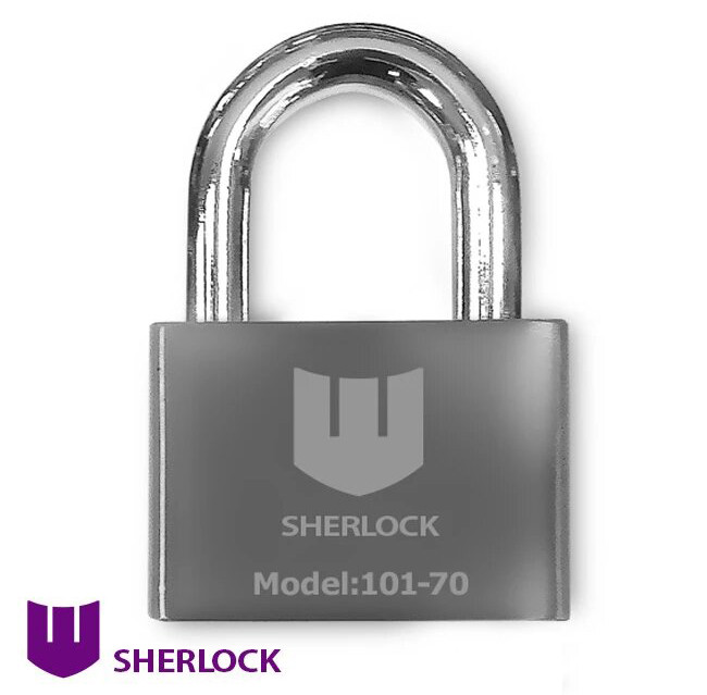 Навесной дверной замок Шерлок 101-70 3 ключа (Китай) - фото 1 - id-p2002538103