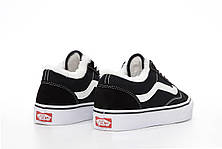 Чоловічі кеди Vans Old Skool Black White (с мехом) VN000D3HY28, фото 4
