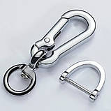 Тримач ключів для автомобіля брелок мотоцикла чорний, фото 4