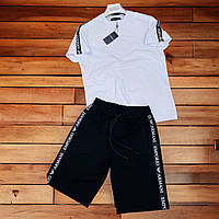LK Мужская футболка и шорты Emporio Armani Premium КАЧЕСТВО / армани чоловіча футболка поло