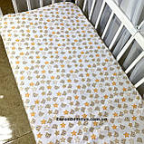 Простирадло на резинці в дитяче ліжечко 120*60 см матеріал байка бавовна, фото 5
