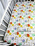 Простирадло на резинці в дитяче ліжечко 120*60 см матеріал байка бавовна, фото 8