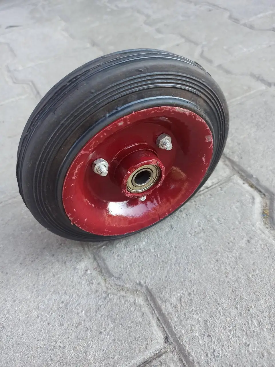 Колесо промислове 160 мм на кульковому підшипнику під 12 або 17ось, фото 1