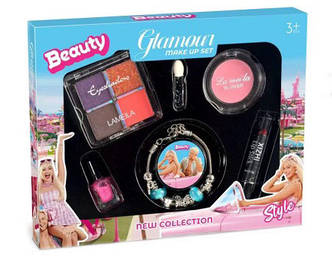 Набір браслет та косметика 6 в 1 Beauty Glamoue Браслет з шармами + набір косметики TH2023-1