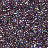 Бісер Miyuki Delica Beads 11/0 Transparent Mauve AB DB-1244 (1 гр)