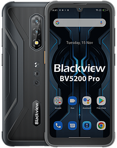 Blackview BV5200 Pro 6.1" 4GB RAM 64GB ROM 5180мАч 13MP 4G IP68 IP69K NFC Android12 Black