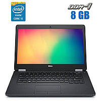 Ультрабук Б-класс Dell Latitude E5470 / 14" (1920x1080) WVA Touch / Intel Core i5-6440HQ (4 ядра по 2.6 - 3.5