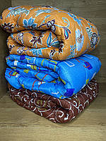 Одеяло зимнее полуторное Одеяло двойной силикон 145*210 (разные цвета) Одеяло холофайбер