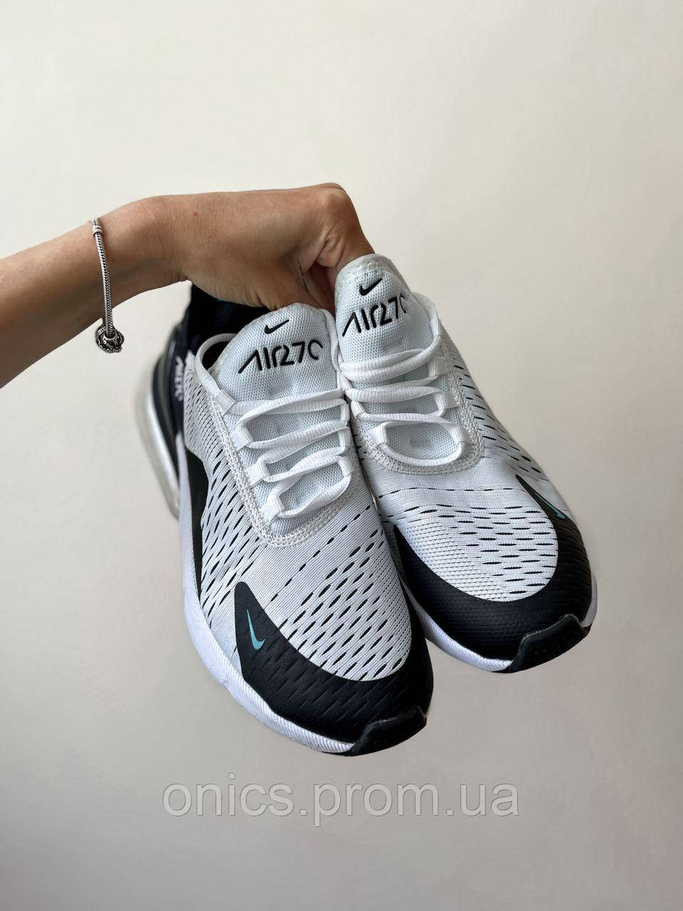 Nike Air Max 270 White Black Blue 5 38