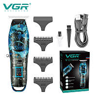 Профессиональный триммер для бороды и усов VGR V-923 со сменными насадками 2-4 мм мощностью 5 Вт