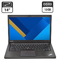 Ноутбук Lenovo ThinkPad T440s / 14" (1600x900) TN / Intel Core i7-4600U (2 (4) ядра по 2.1 - 3.3 GHz) / 12 GB