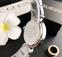 Качественные женские наручные часы браслет Guess, модные и стильные часы-браслет на руку Серебро хорошее