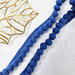 Помпони на тасьмі сині, 14 мм, фото 4