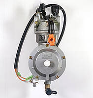 Газовий карбюратор газ/бензин на генератор 5-8кВт, для двигателей 188F, 190F автозаслонка