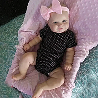 Кукла Реборн 50 см Девочка новорожденная можно купать