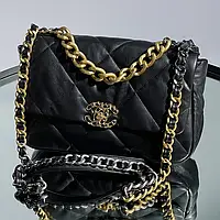Chanel 19 Handbag Black 30 х 20 х 8 см женские сумочки и клатчи хорошее качество