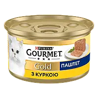 Purina Gourmet Gold Паштет с курицей 85 г влажный корм для котов (122916-23) LV