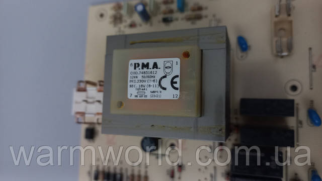 P.M.A COD. 74851612 12 VA 50/60 Hz PRI.230V (1-6) SEC. 18V (8-11)