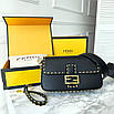 Жіноча шкіряна сумка Fendi Baguette, фото 2