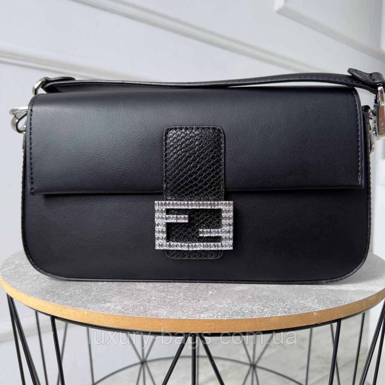 Жіноча шкіряна сумка Fendi (Фенді) Baguette