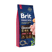 Brit Premium By Nature Junior Large L Chicken 15 кг сухой корм для собак (121412-23) LV