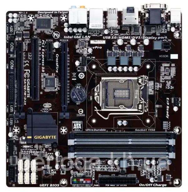 Материнська плата Gigabyte GA-Q87M-D2H