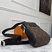 Чоловіча нагрудна компактна сумка-слінг Louis Vuitton Outdoor, люкс якість, фото 2