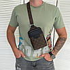 Чоловіча нагрудна компактна сумка-слінг Louis Vuitton Outdoor, люкс якість, фото 7