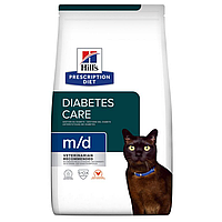 Hills Prescription Diet Diabetes Care m/d Chicken 1,5 кг лечебный сухой корм для котов (166829-23) LV