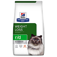 Hills Prescription Diet Weight Loss r/d Chicken 1,5 кг лечебный сухой корм для котов (166831-23) LV